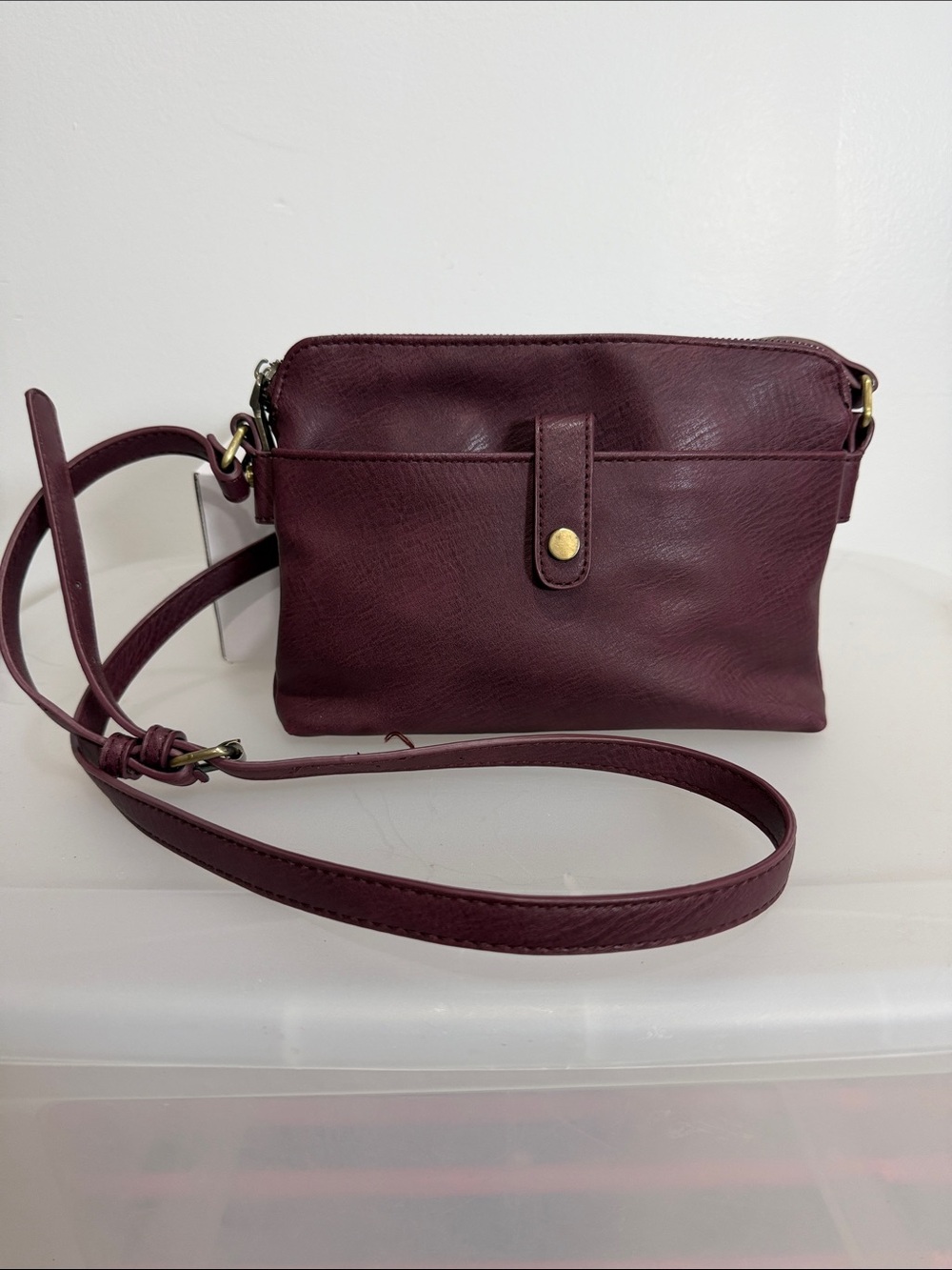 Modcloth Crossbody Bag in Deep Plum